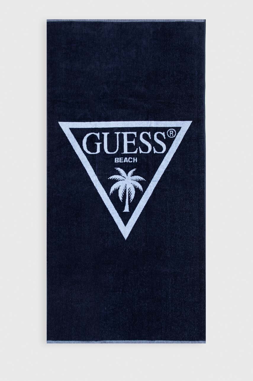 

Детска памучна кърпа Guess в тъмносиньо, Тъмносин