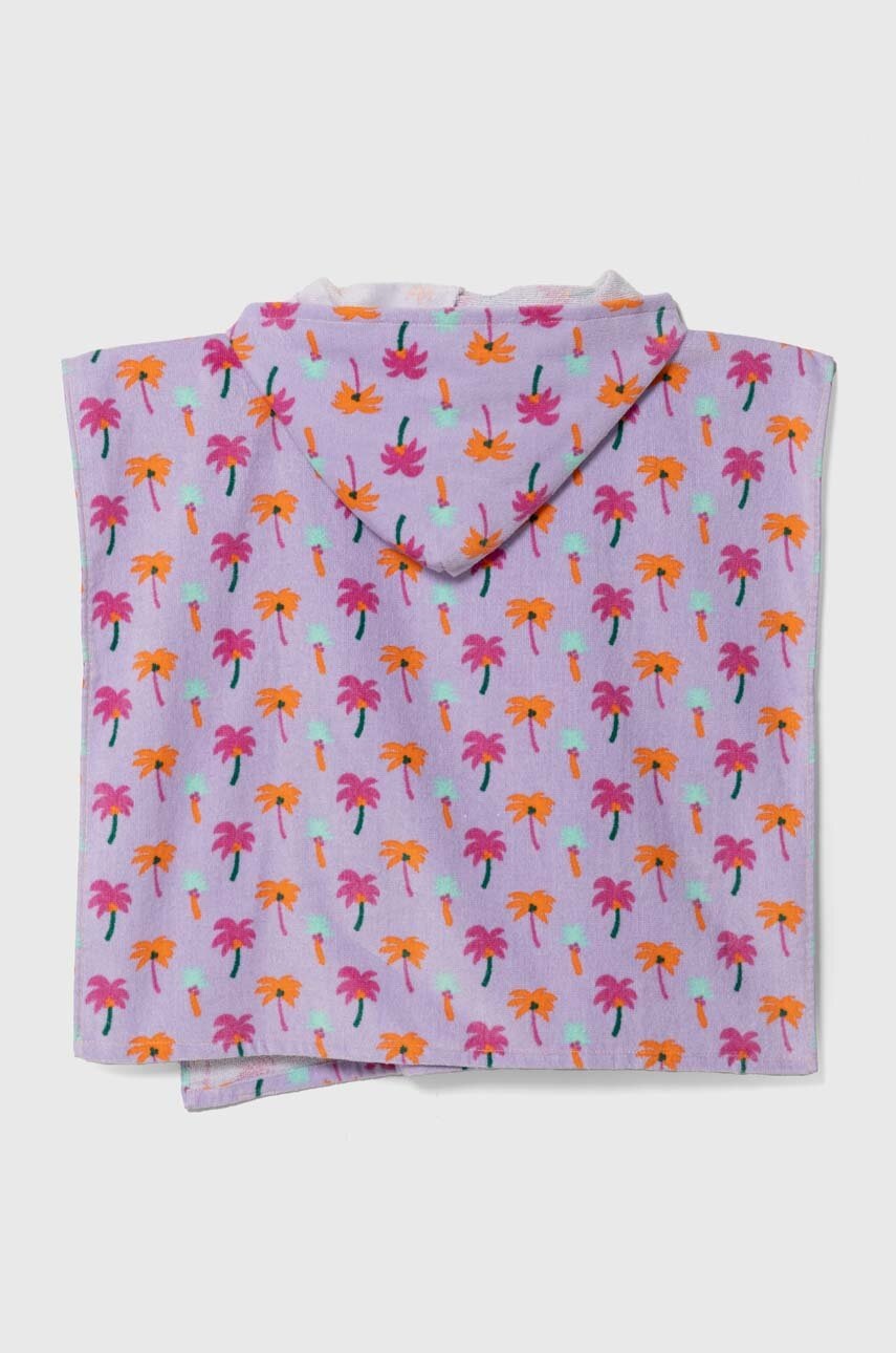 Дитячий бавовняний рушник zippy колір фіолетовий