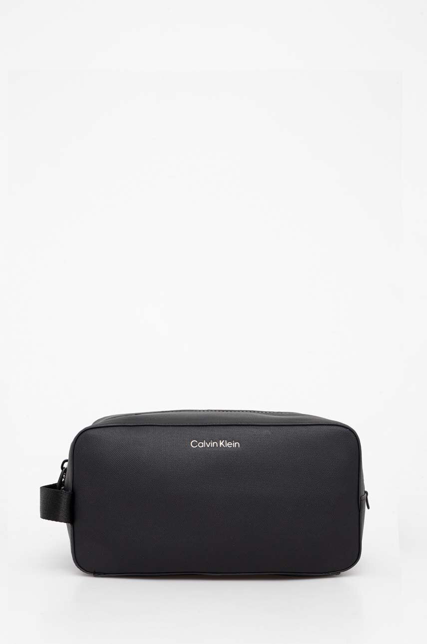 Levně Kosmetická taška Calvin Klein černá barva, K50K511275