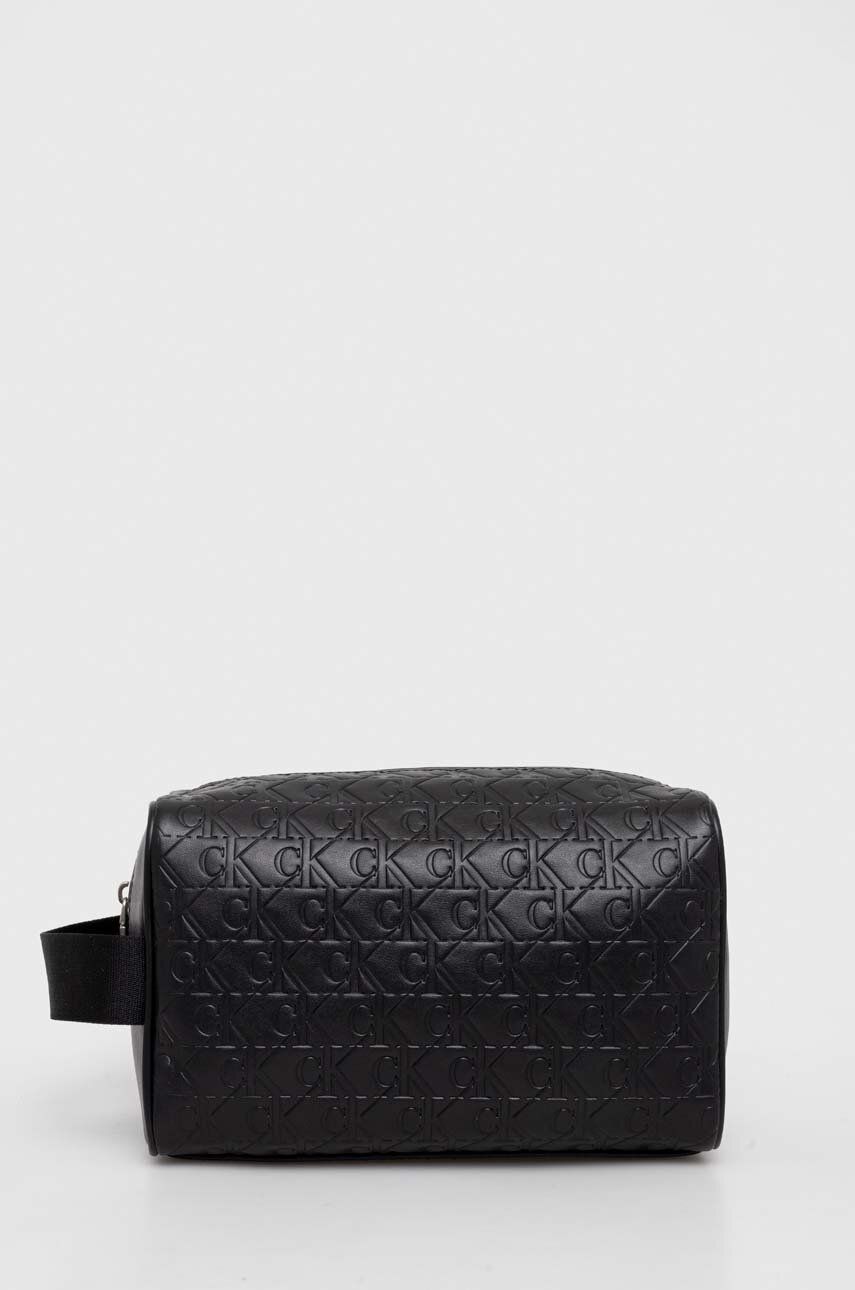 Levně Kosmetická taška Calvin Klein Jeans černá barva, K50K511439