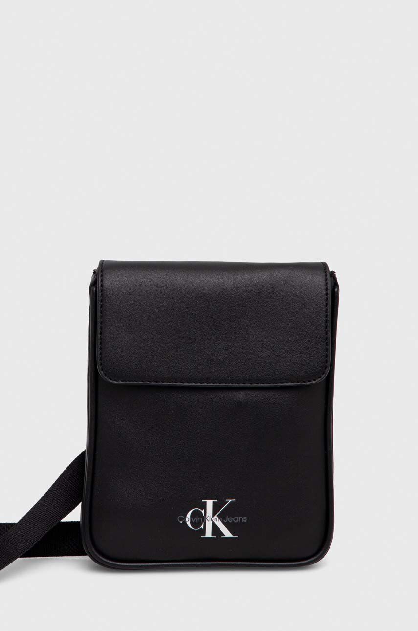 Levně Obal na telefon Calvin Klein Jeans černá barva, K50K511457
