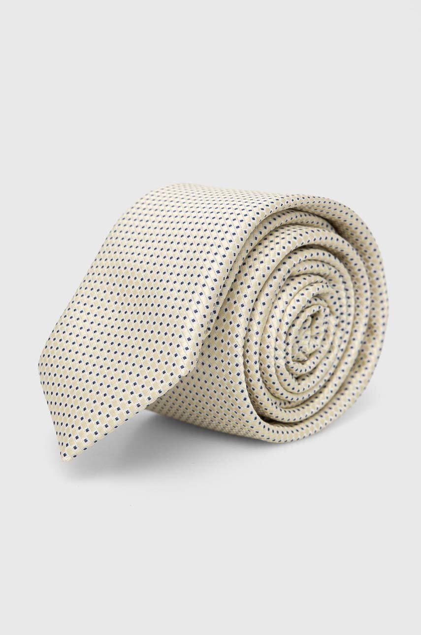 Kravata HUGO boja: žuta, 50514846