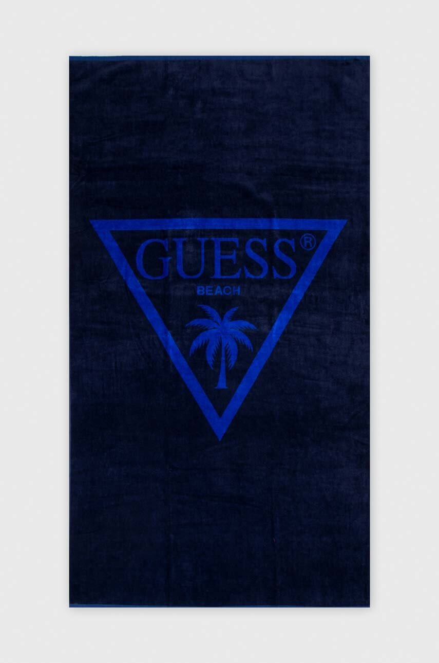 

Памучна кърпа Guess в тъмносиньо E4GZ03 SG00L, Тъмносин