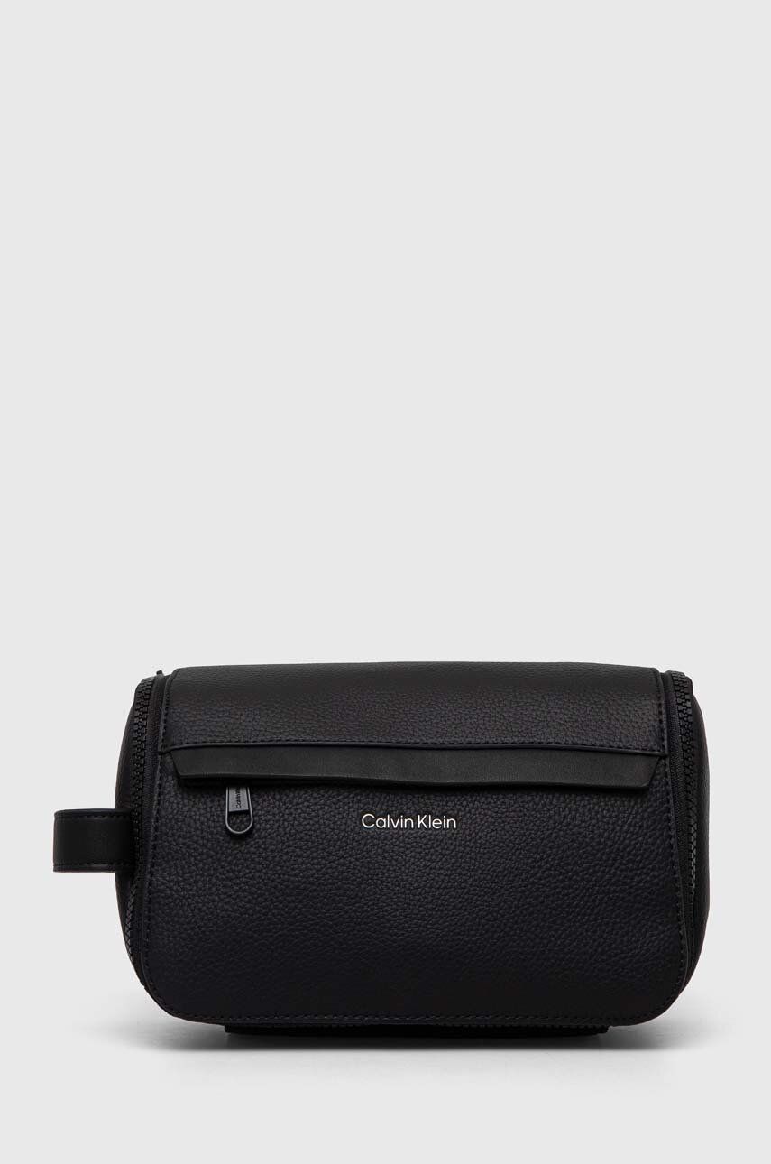 Levně Kosmetická taška Calvin Klein černá barva, K50K511699