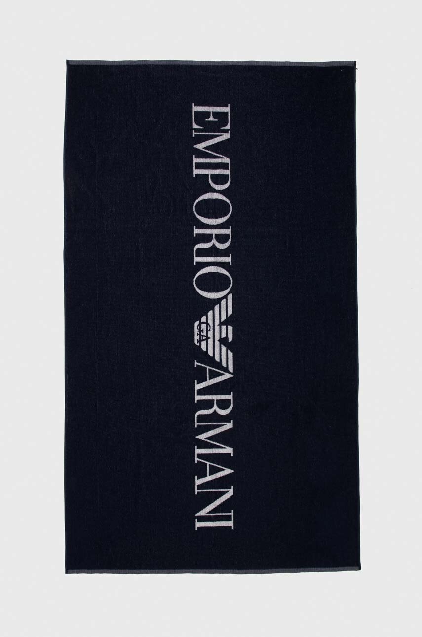 Emporio Armani Underwear prosop din bumbac culoarea albastru marin