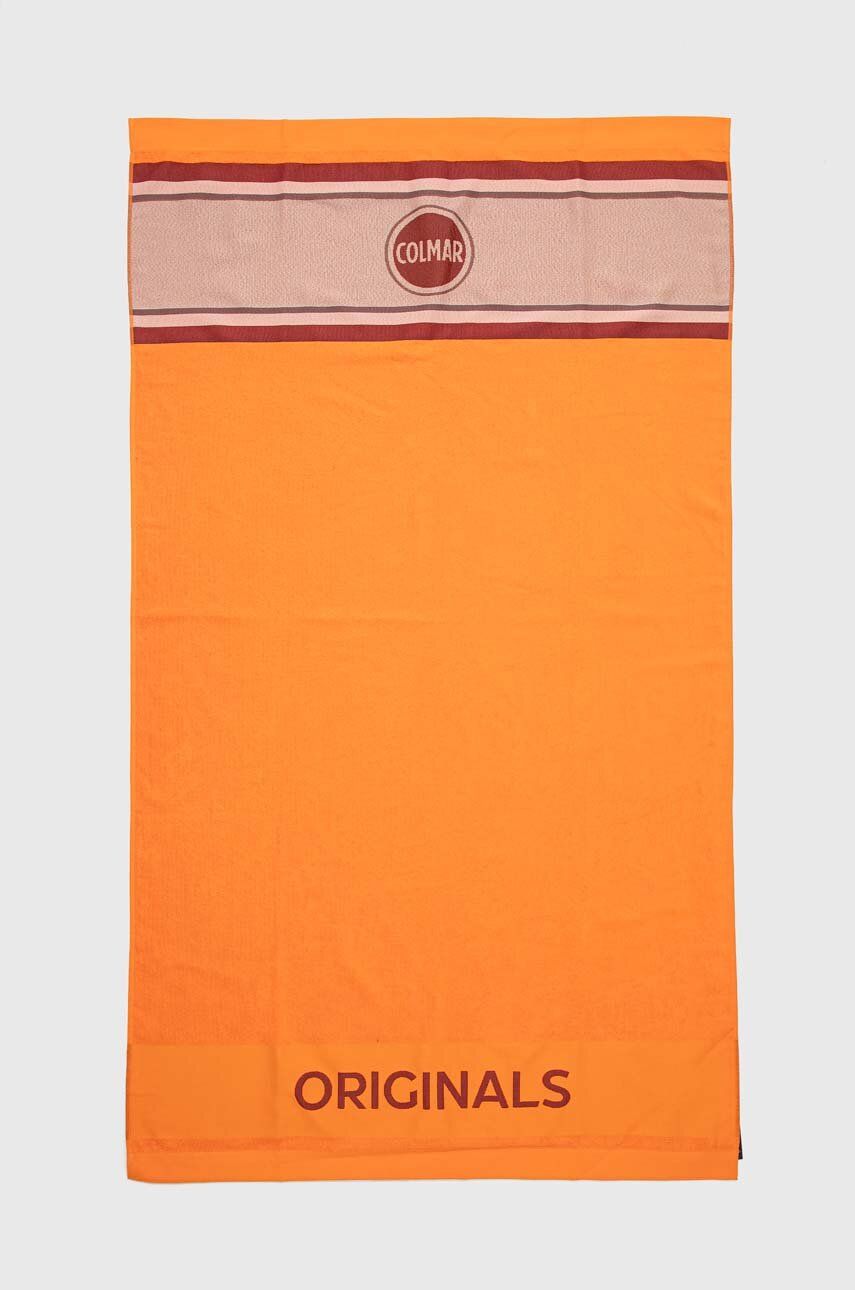 Levně Bavlněný ručník Colmar oranžová barva