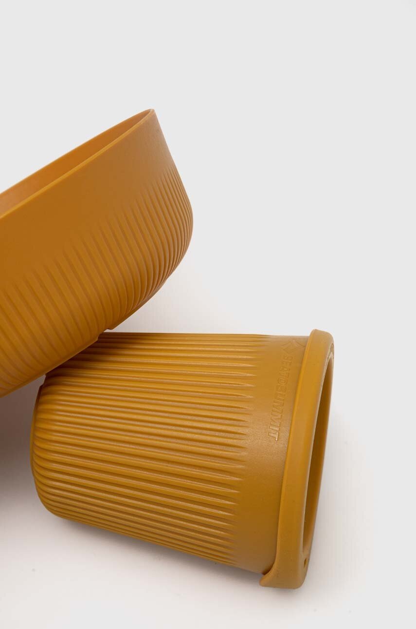 Σετ πιάτων Sea To Summit Passage Dinnerware Set 1 Person χρώμα: κίτρινο, ACK0370511P φωτογραφία