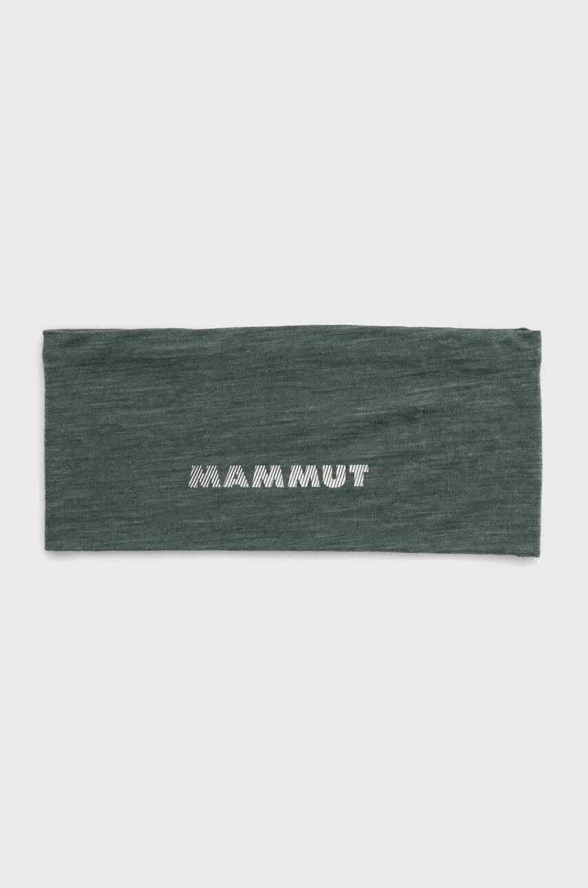Mammut bentita pentru cap Tree Wool culoarea verde, 1191.01930