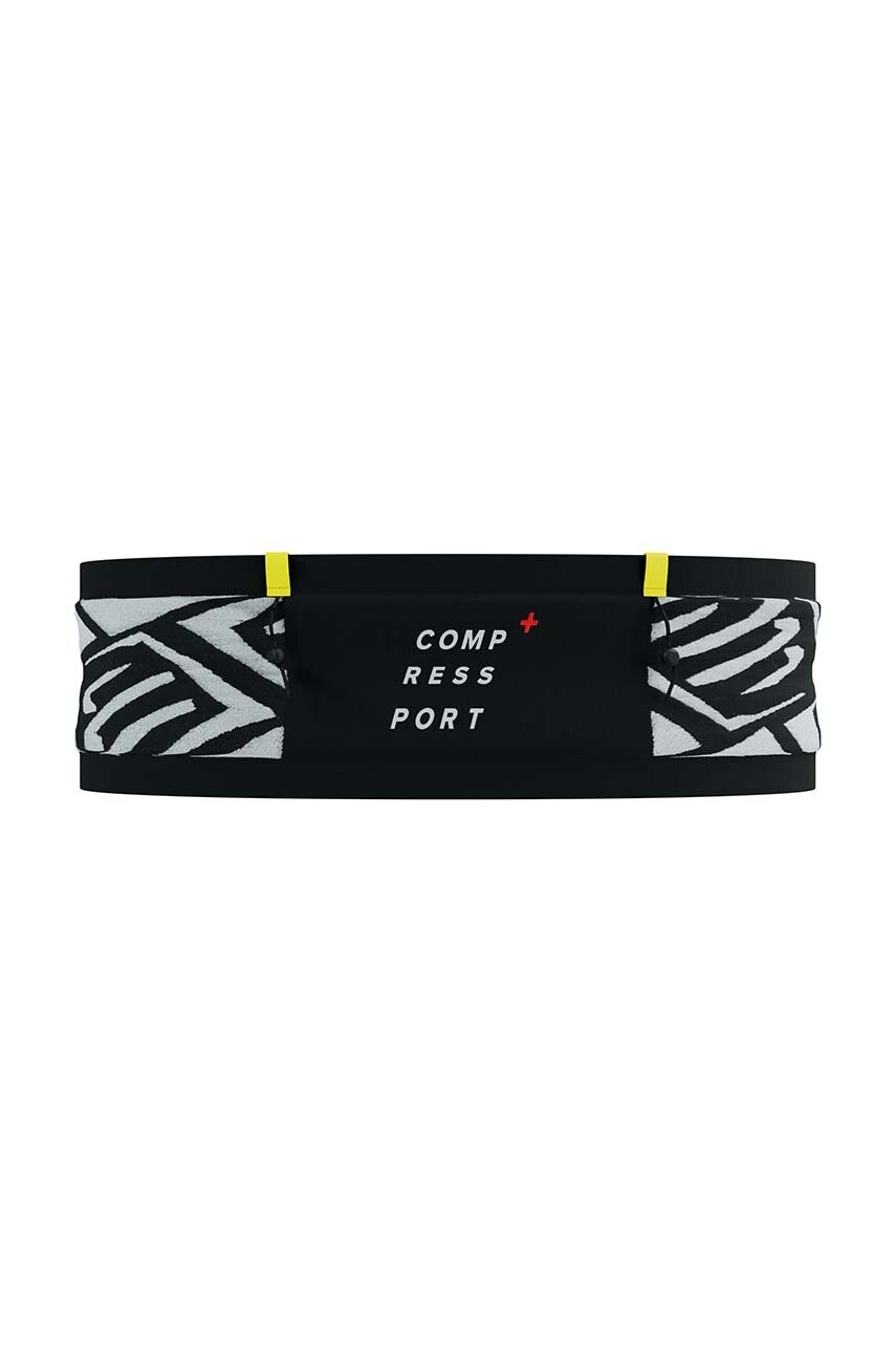 

Колан за бягане Compressport Free Belt Pro в черно CU00011B, Черен
