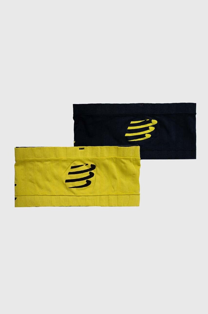Compressport centura de alergare Free Belt culoarea albastru marin, CU00012B