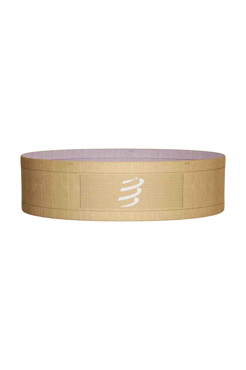 Compressport centura de alergare Free Belt culoarea bej, CU00012B