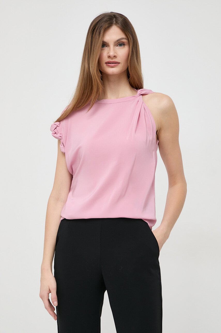 Levně Halenka Pinko dámská, růžová barva, hladká, 103085.A1NI