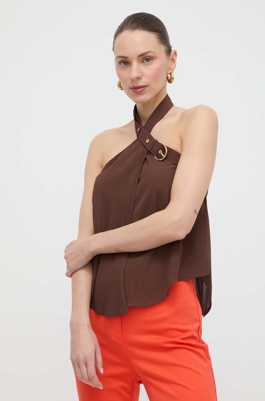 

Топ Pinko в кафяво с изчистен дизайн 103099.A1O6, Кафяв