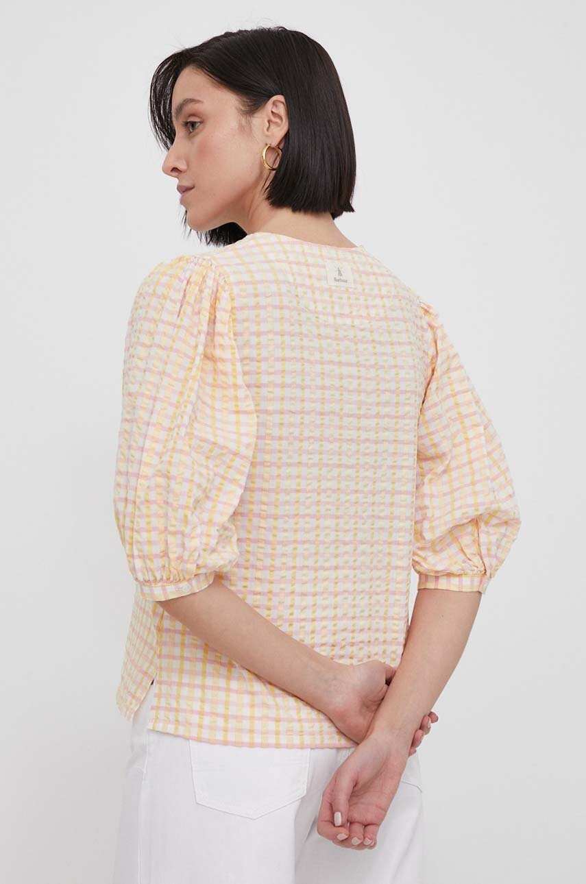 Barbour blúz pamutból bézs, női, mintás termék 2. képe