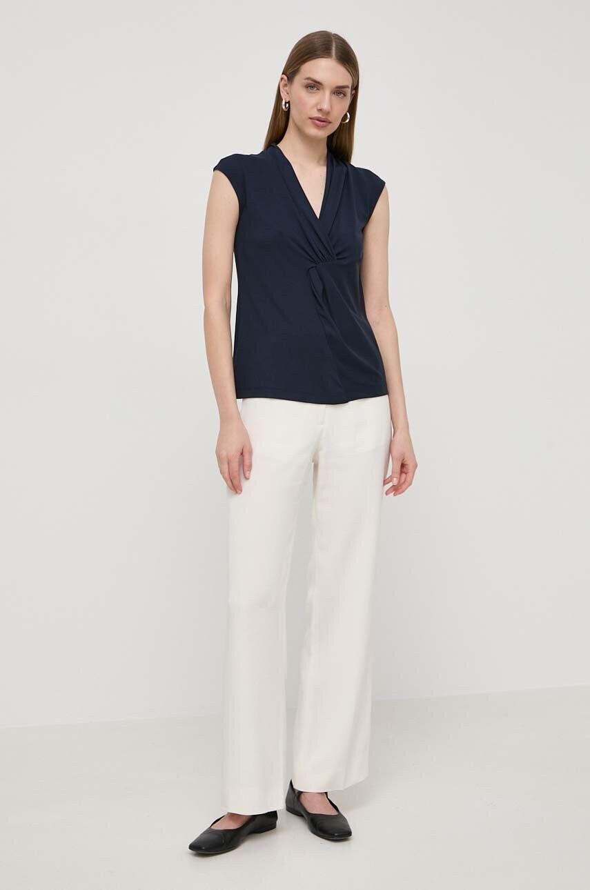 Μπλουζάκι Weekend Max Mara χρώμα: ναυτικό μπλε φωτογραφία