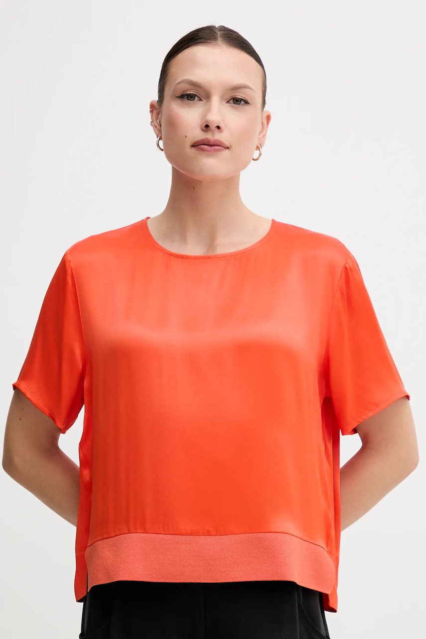 Sisley bluza femei, culoarea negru, neted Sisley bluza femei, culoarea negru, neted