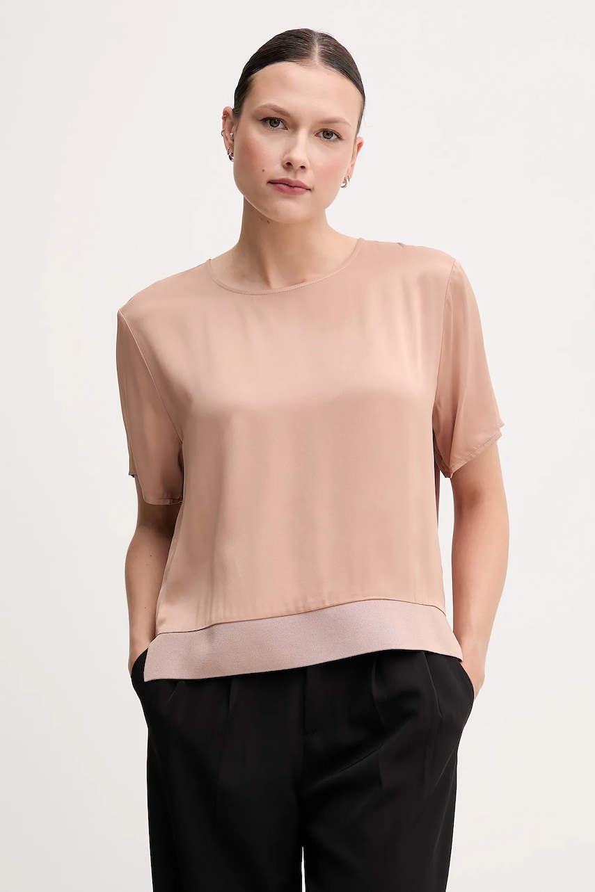 Sisley bluza femei, culoarea negru, neted Sisley bluza femei, culoarea negru, neted
