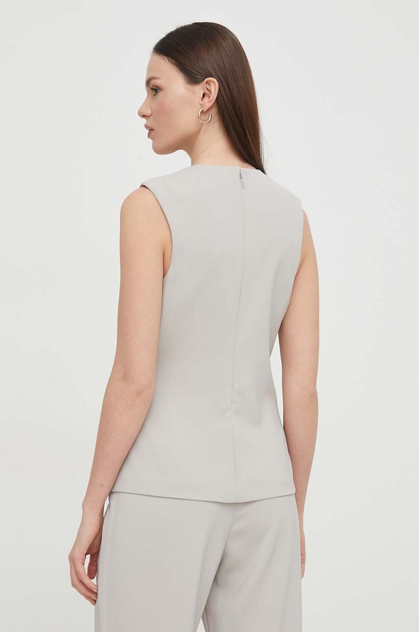 Μπλουζάκι Calvin Klein χρώμα: γκρι φωτογραφία
