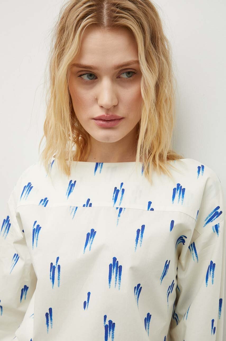 Βαμβακερή μπλούζα Lovechild γυναικεία, χρώμα: μπεζ φωτογραφία