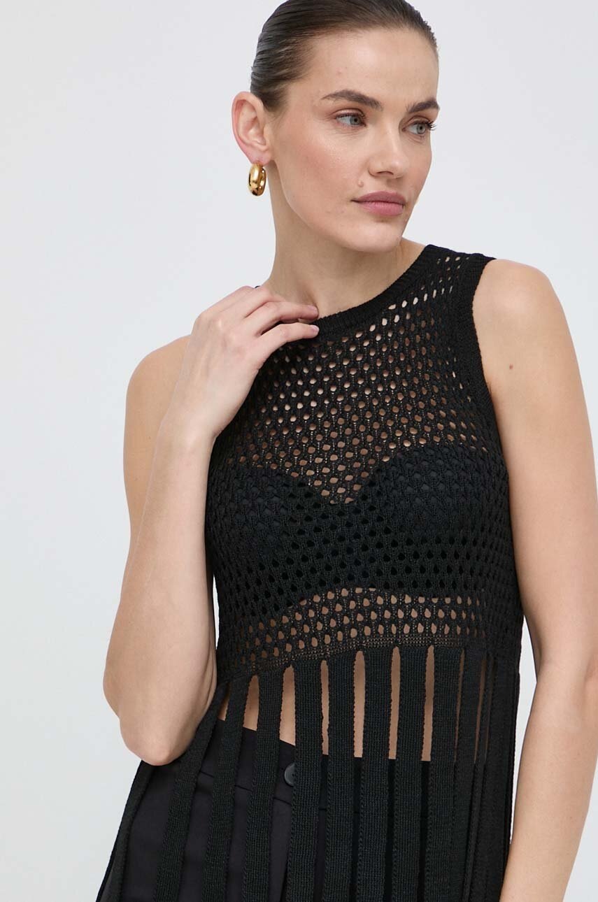 Μπλουζάκι Marella χρώμα: μαύρο φωτογραφία