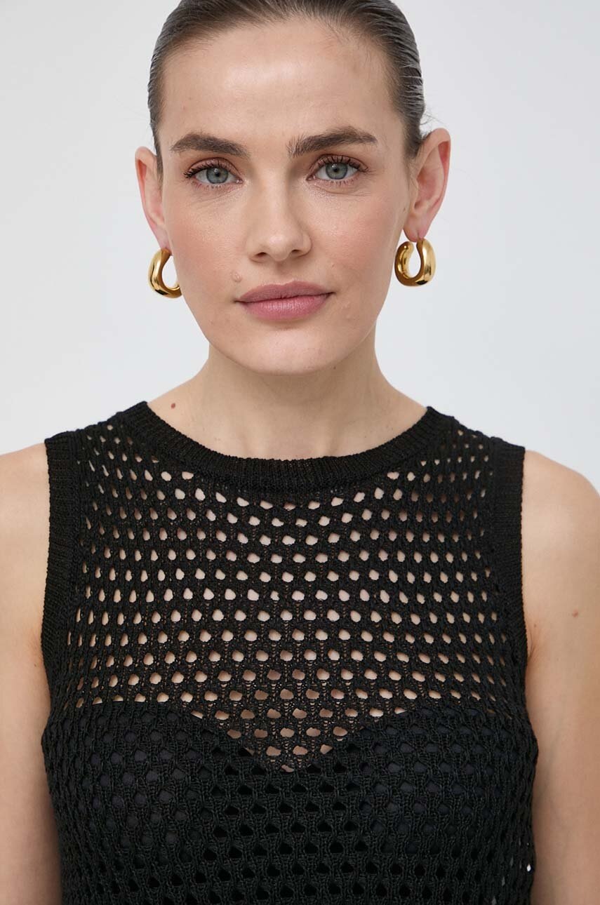 Μπλουζάκι Marella χρώμα: μαύρο φωτογραφία