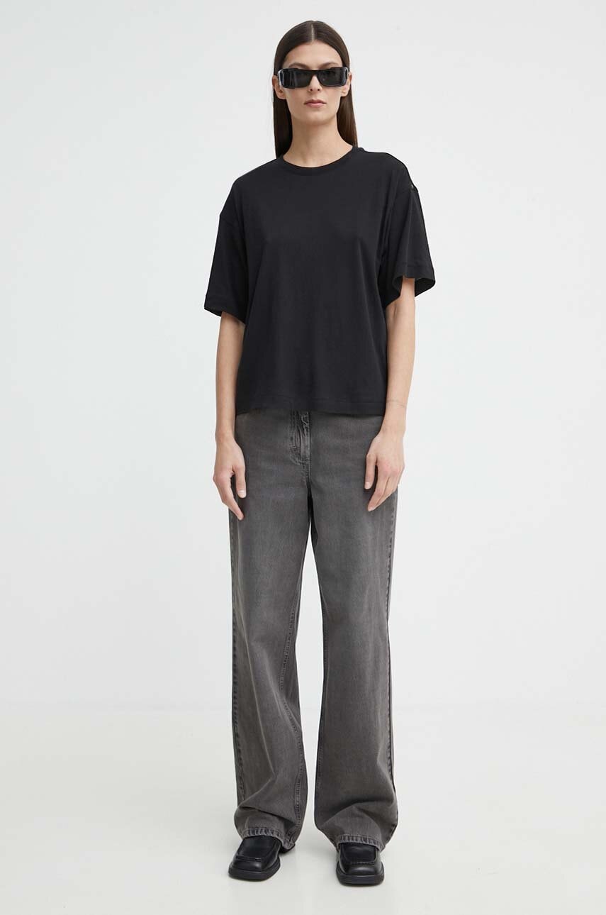 G-Star Raw tricou din bumbac femei, culoarea negru G-Star Raw tricou din bumbac femei, culoarea negru