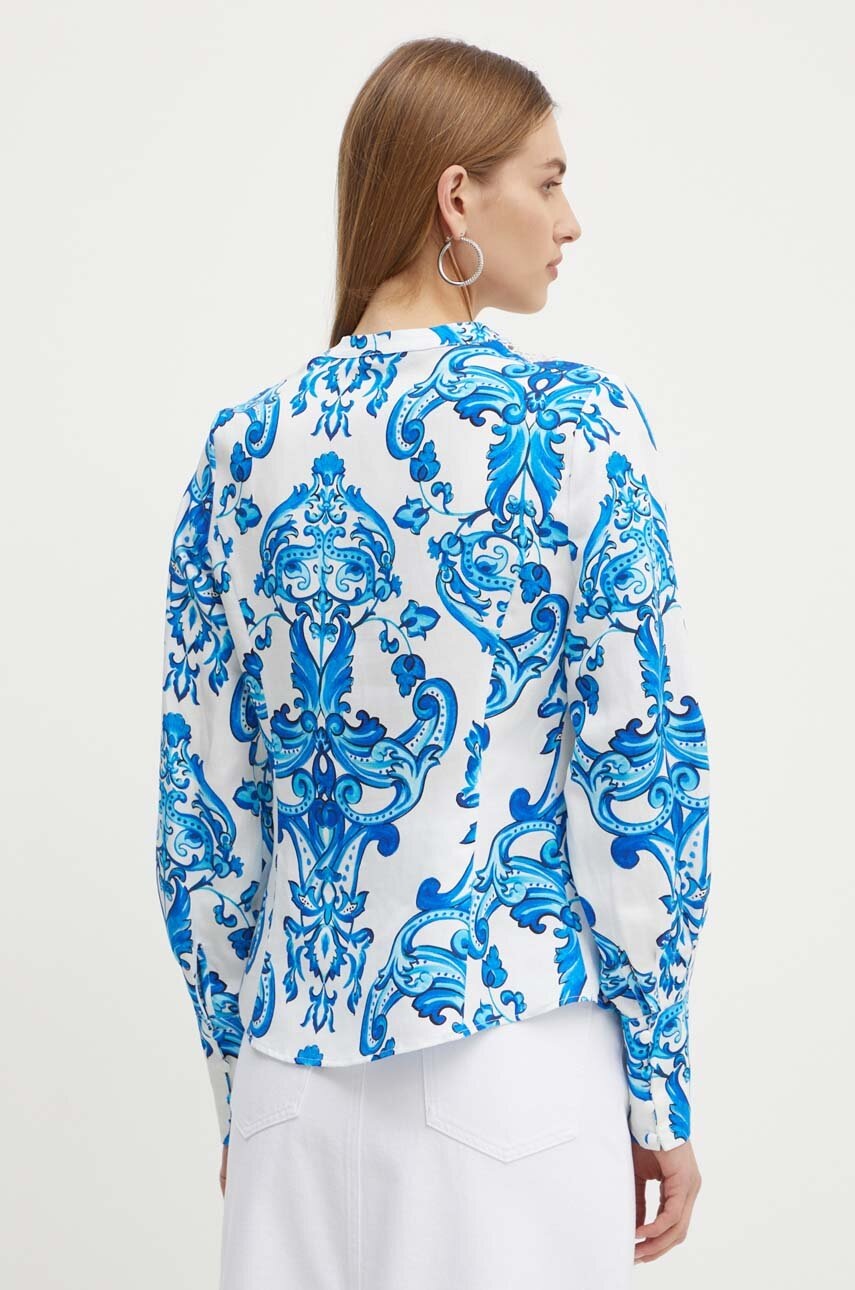 Πουκάμισο με μείγμα από λινό Marciano Guess BLUE NOTE 4GGH07 9708Z φωτογραφία