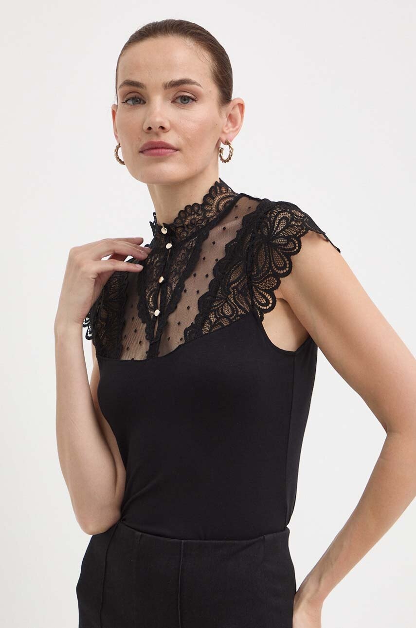 

Блуза Morgan DANTI в синьо с изчистен дизайн с висока талия PL801121HU5 PL801121HU5, Черен