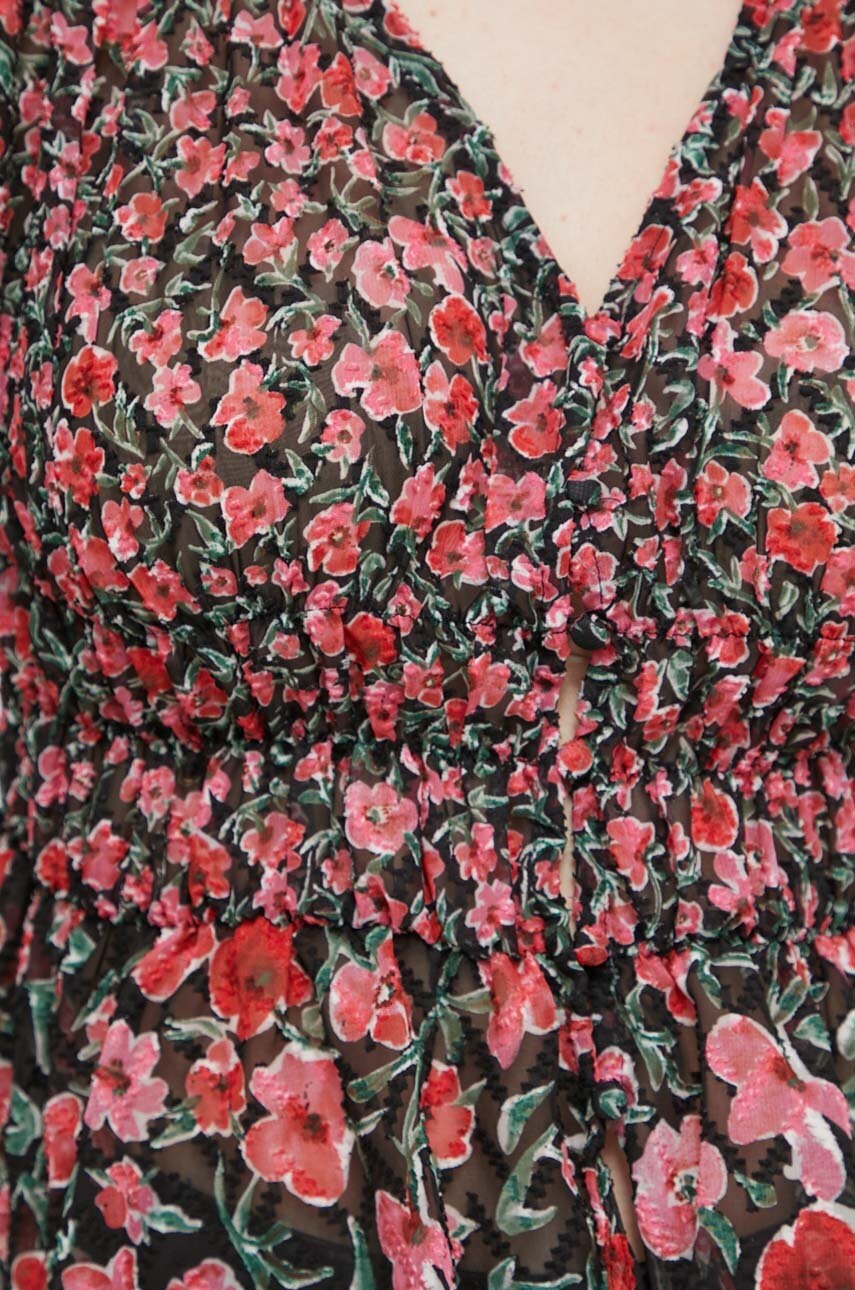 Πουκάμισο Desigual ZOÉ χρώμα: μαύρο, 24SWBW17 φωτογραφία