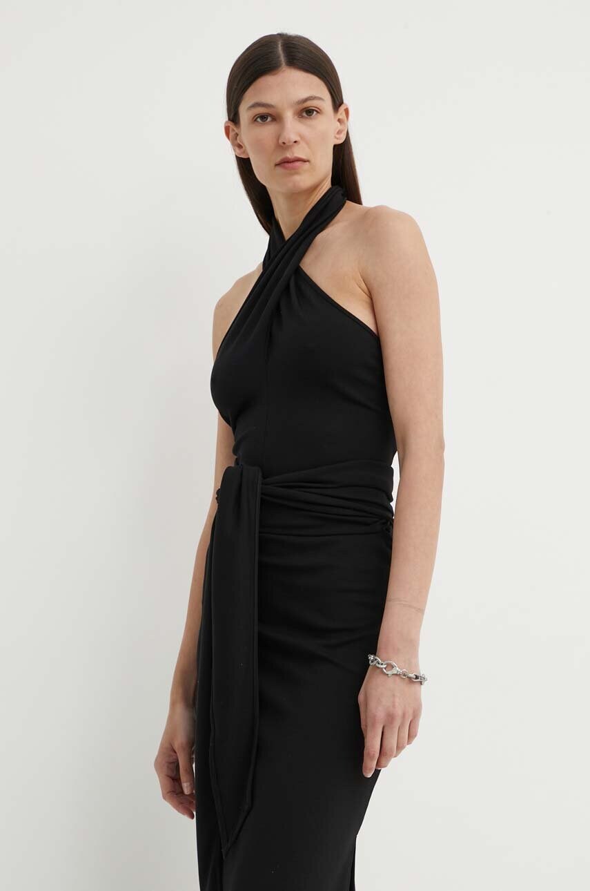Gestuz bluza femei, culoarea negru, neted, 10909136
