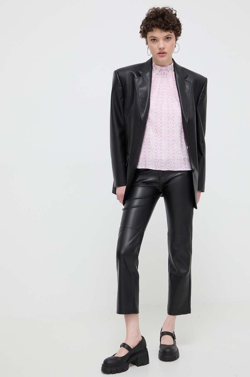 Μπλουζάκι Desigual SOFÍA χρώμα: μοβ, 24SWBW18 φωτογραφία