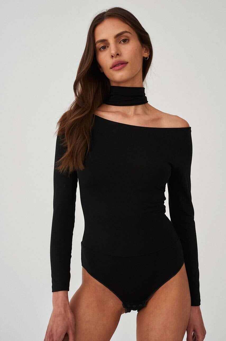 Undress Code body Drunk in Love Bodysuit femei, culoarea negru, neted, 541