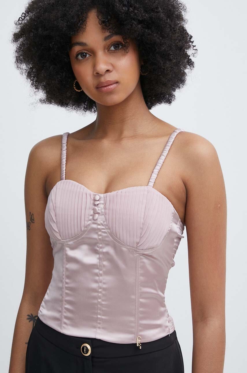 Artigli top culoarea roz, neted, AC38696