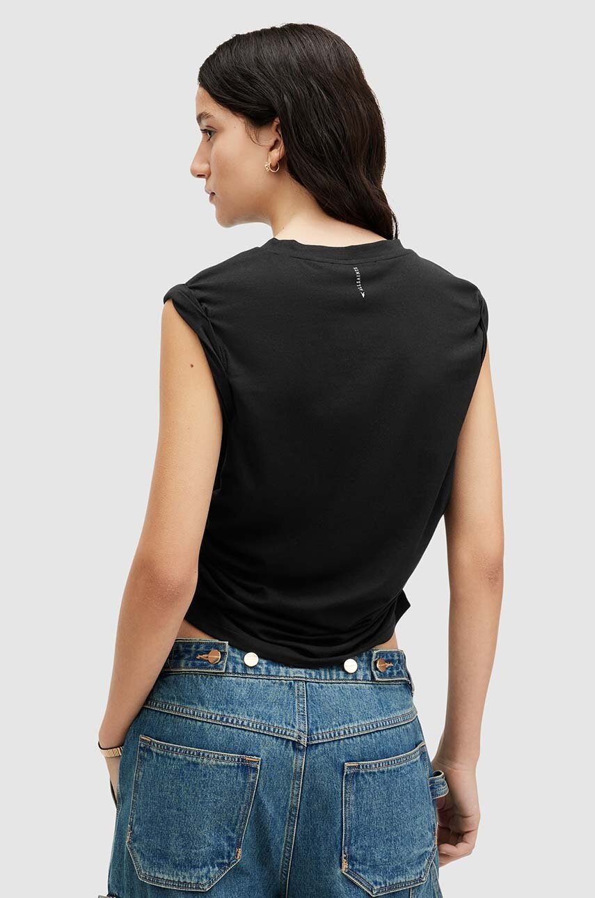 Блузка AllSaints WEST TANK жіноча колір чорний однотонна WM535Z 