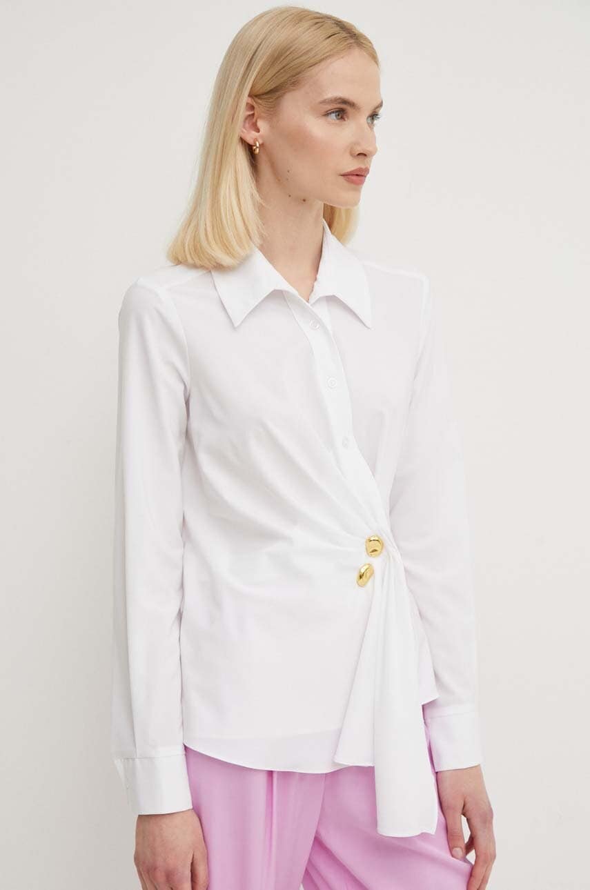 Joseph Ribkoff camasa femei, culoarea alb, cu guler clasic, regular, 241181