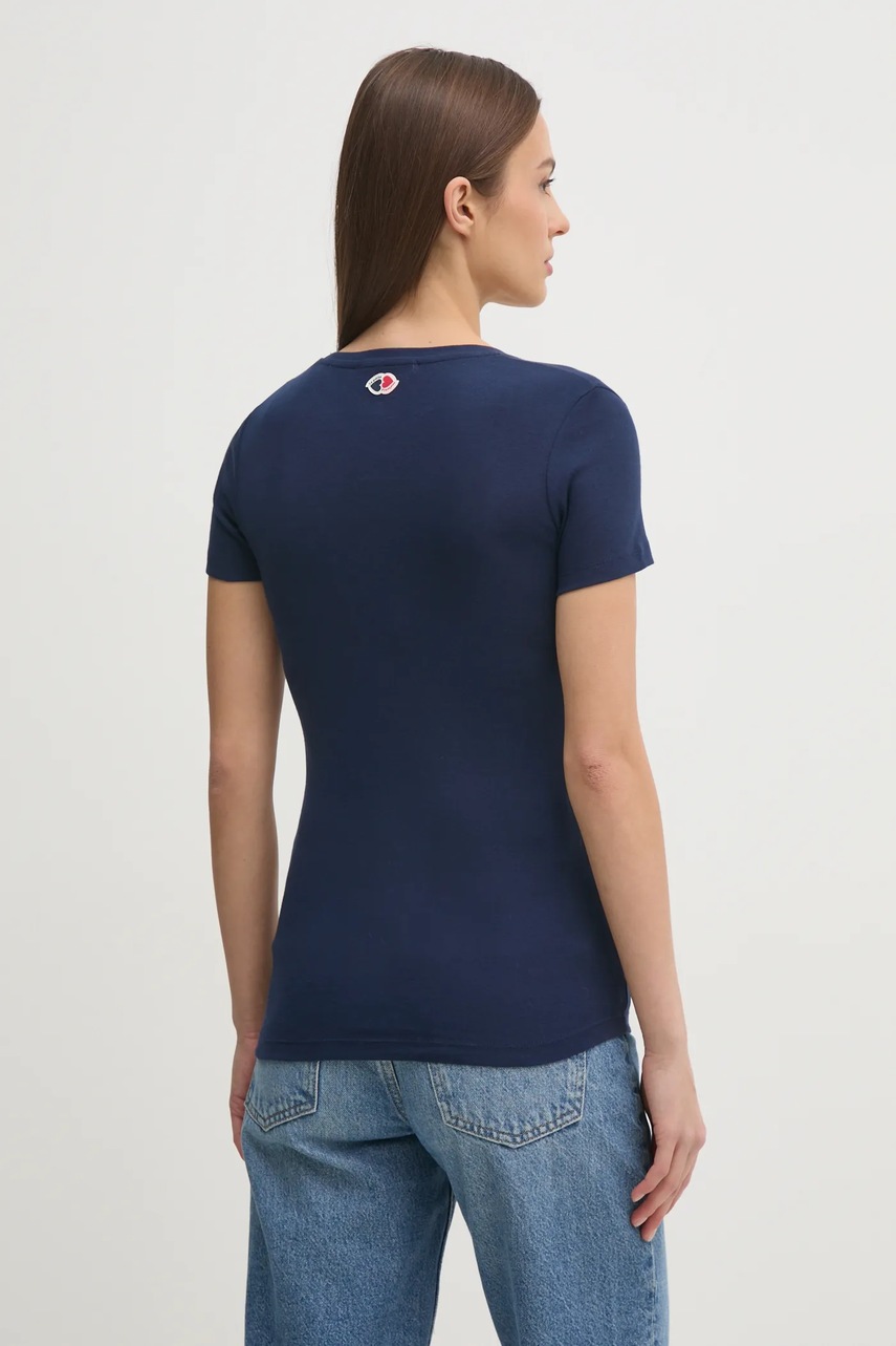 Βαμβακερό μπλουζάκι La Petite Française THIBAULT χρώμα: ναυτικό μπλε, THIBAULT φωτογραφία