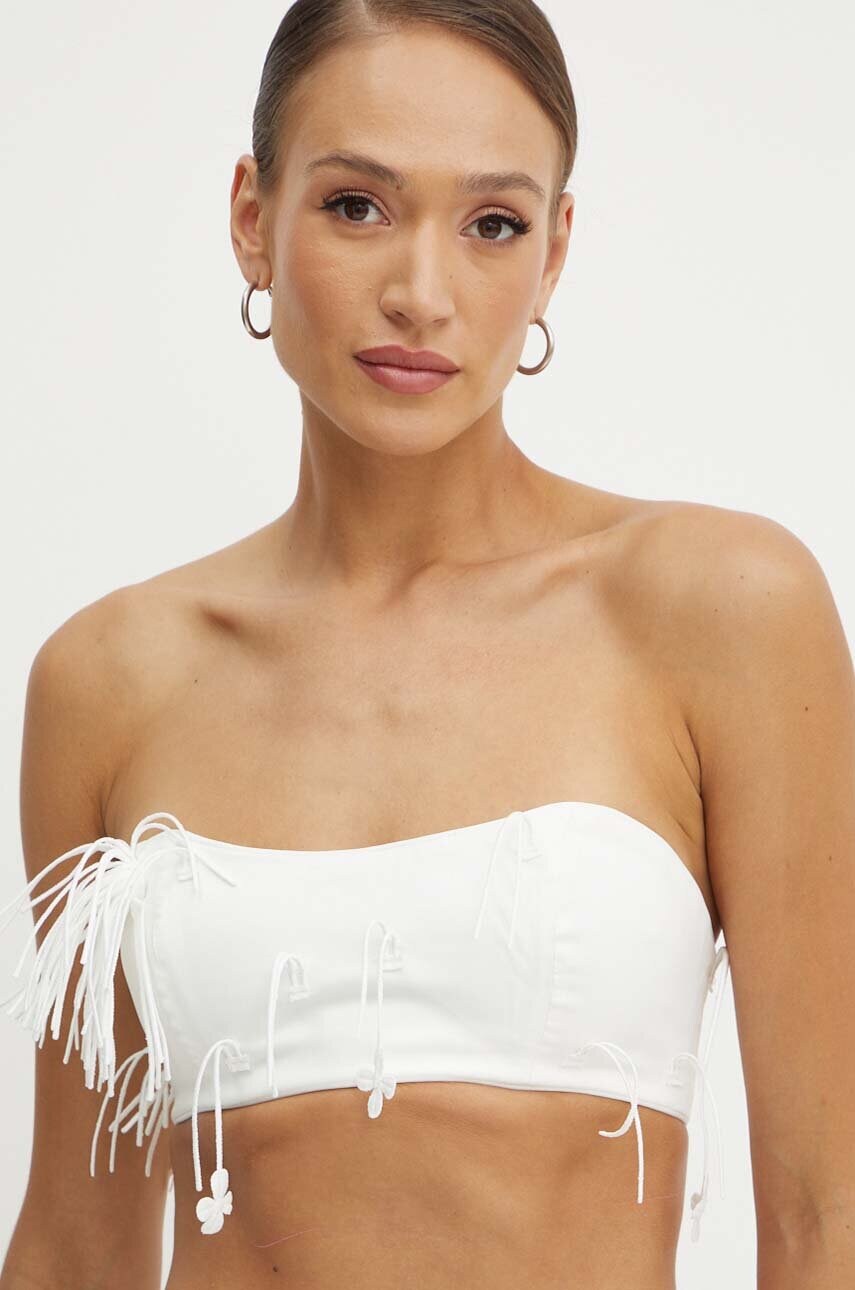 Bardot top MARCELLE femei, culoarea alb, 59360TB