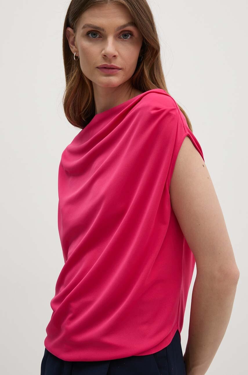 

Блуза Lauren Ralph Lauren в розово с изчистен дизайн 200902903, Розов