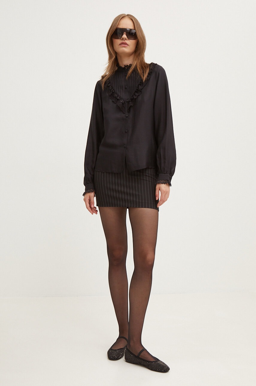 Μπλουζάκι HUGO χρώμα: μαύρο, 50506951 φωτογραφία