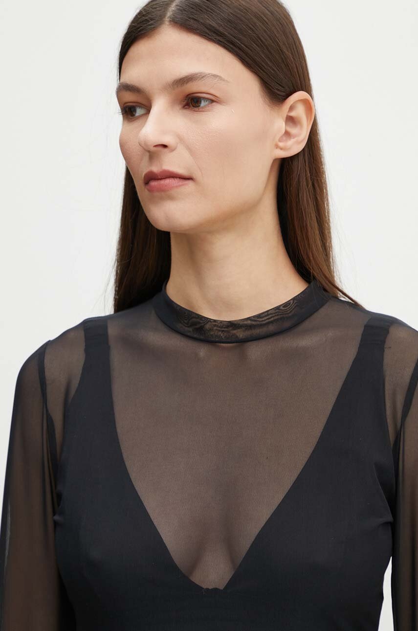 Κορμάκι Undress Code STAY SIMPLE Thong χρώμα: μαύρο, 499 φωτογραφία