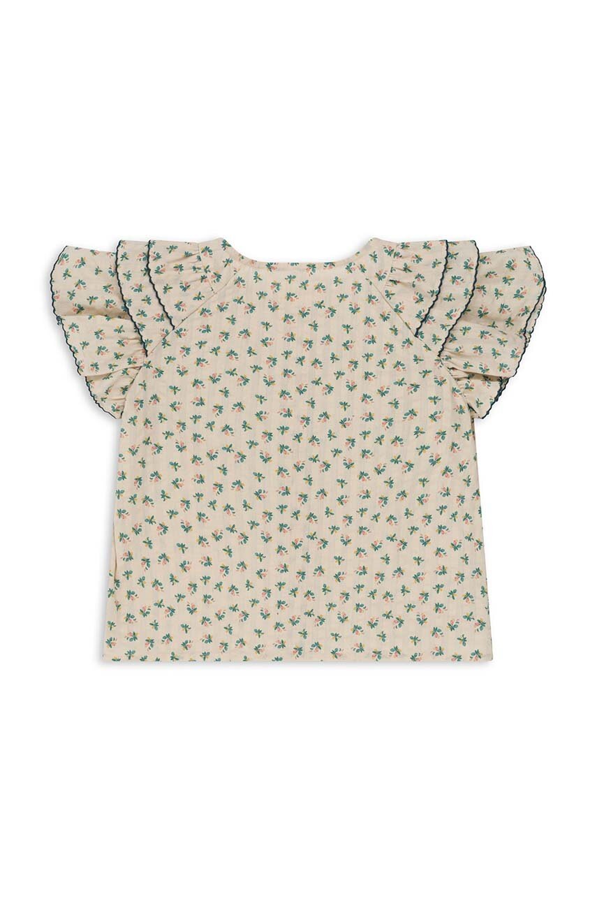 Детская хлопковая блузка Konges Sløjd узор