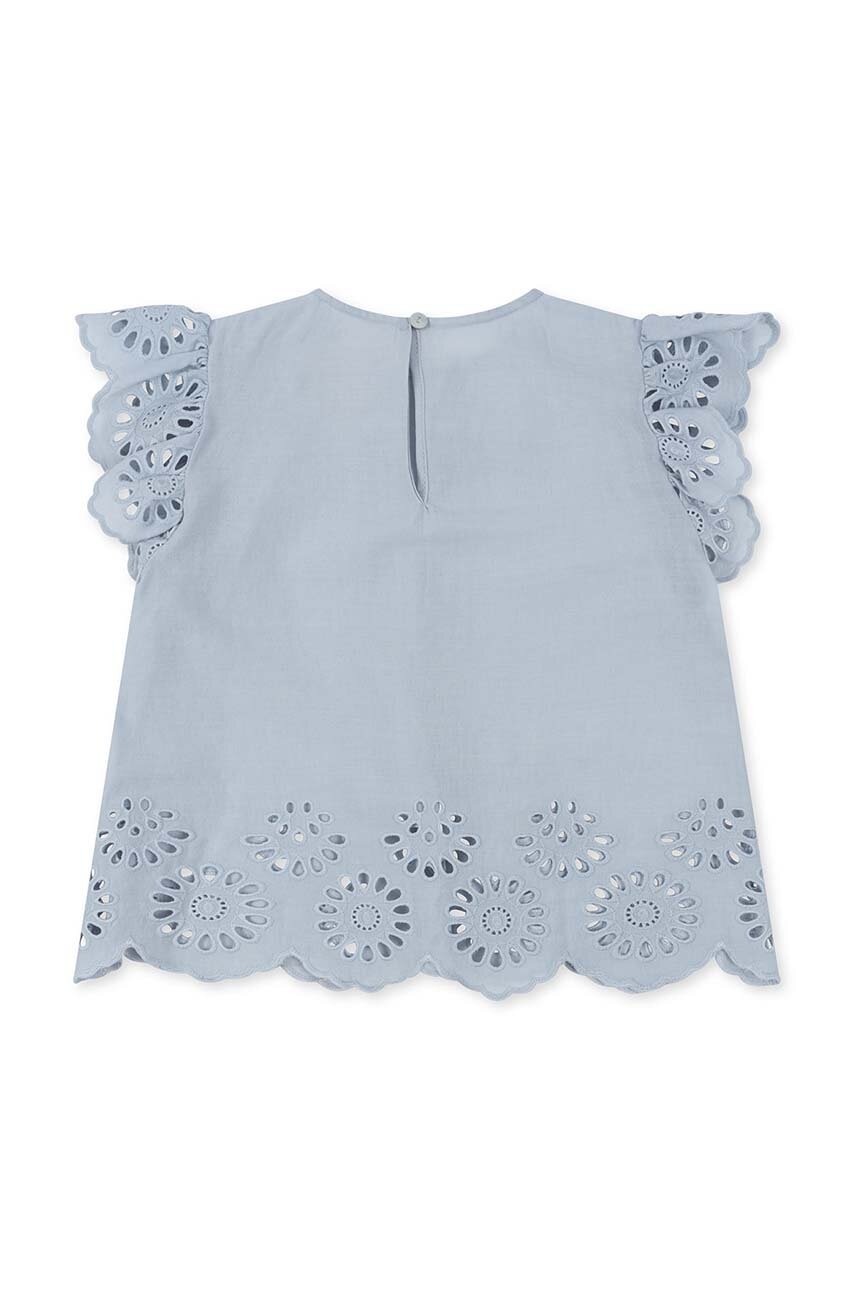 Детская хлопковая блузка Konges Sløjd однотонная Детская хлопковая блузка Konges Sløjd однотонная