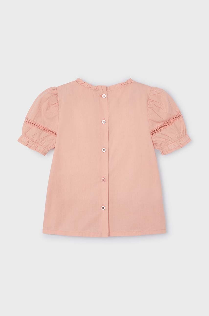 Детская хлопковая блузка Mayoral цвет бежевый однотонная в Виннице Детская хлопковая блузка Mayoral цвет бежевый однотонная в Виннице