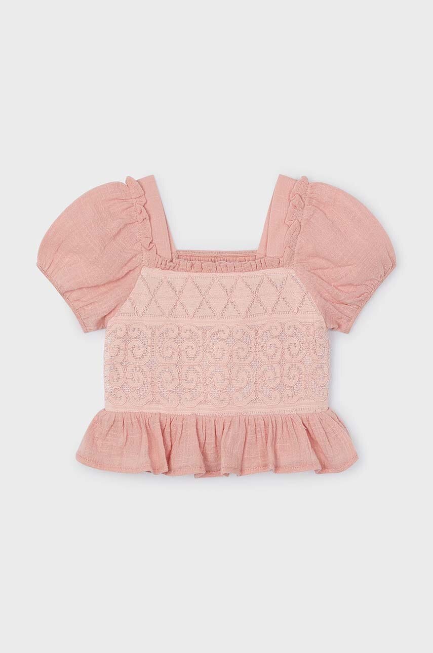 Дитяча блузка Mayoral колір бежевий однотонна в Тернополі Дитяча блузка Mayoral колір бежевий однотонна в Тернополі