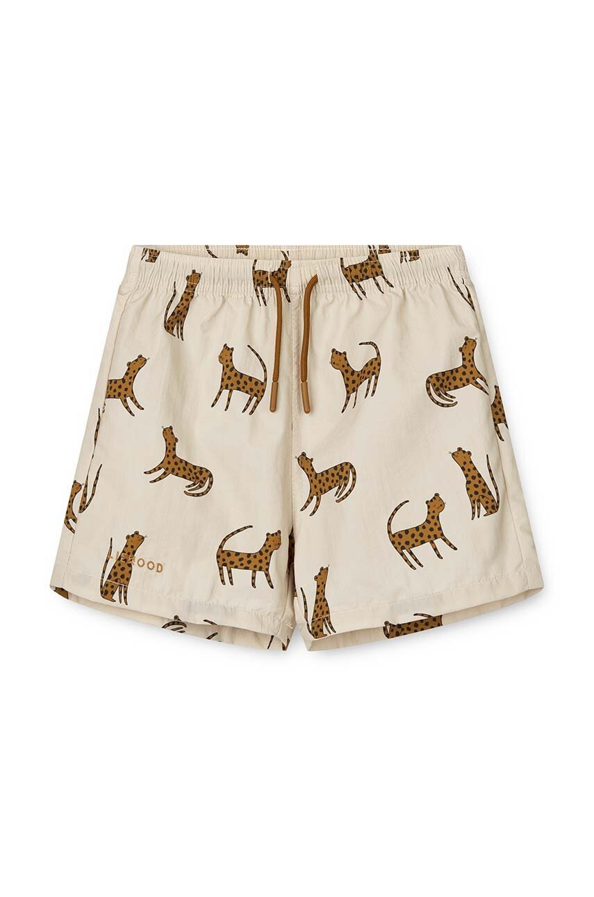 

Детски плувни шорти Liewood Duke Printed Board Shorts, Бежов