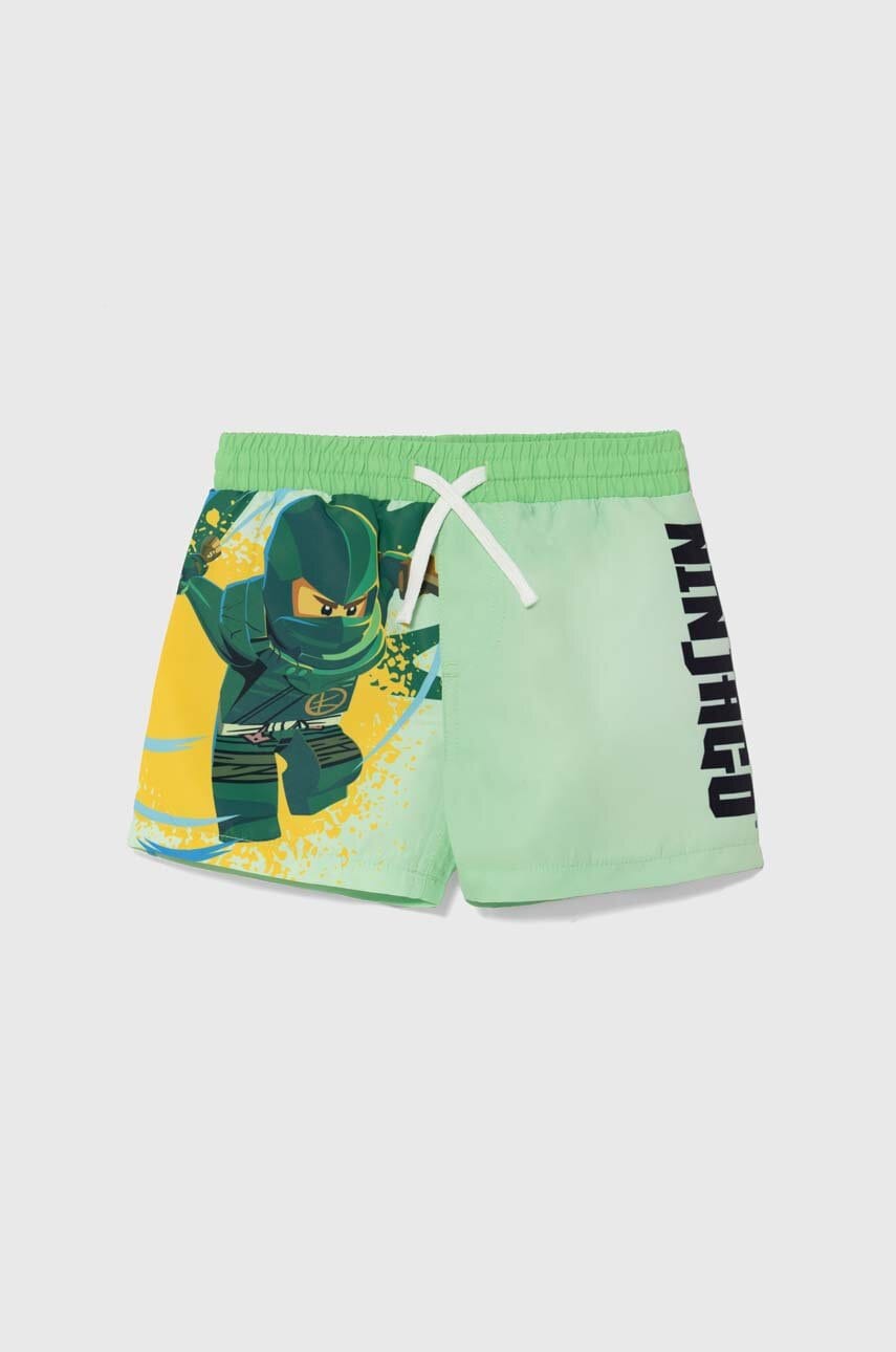 Lego pantaloni scurti de baie copii culoarea verde Lego pantaloni scurti de baie copii culoarea verde