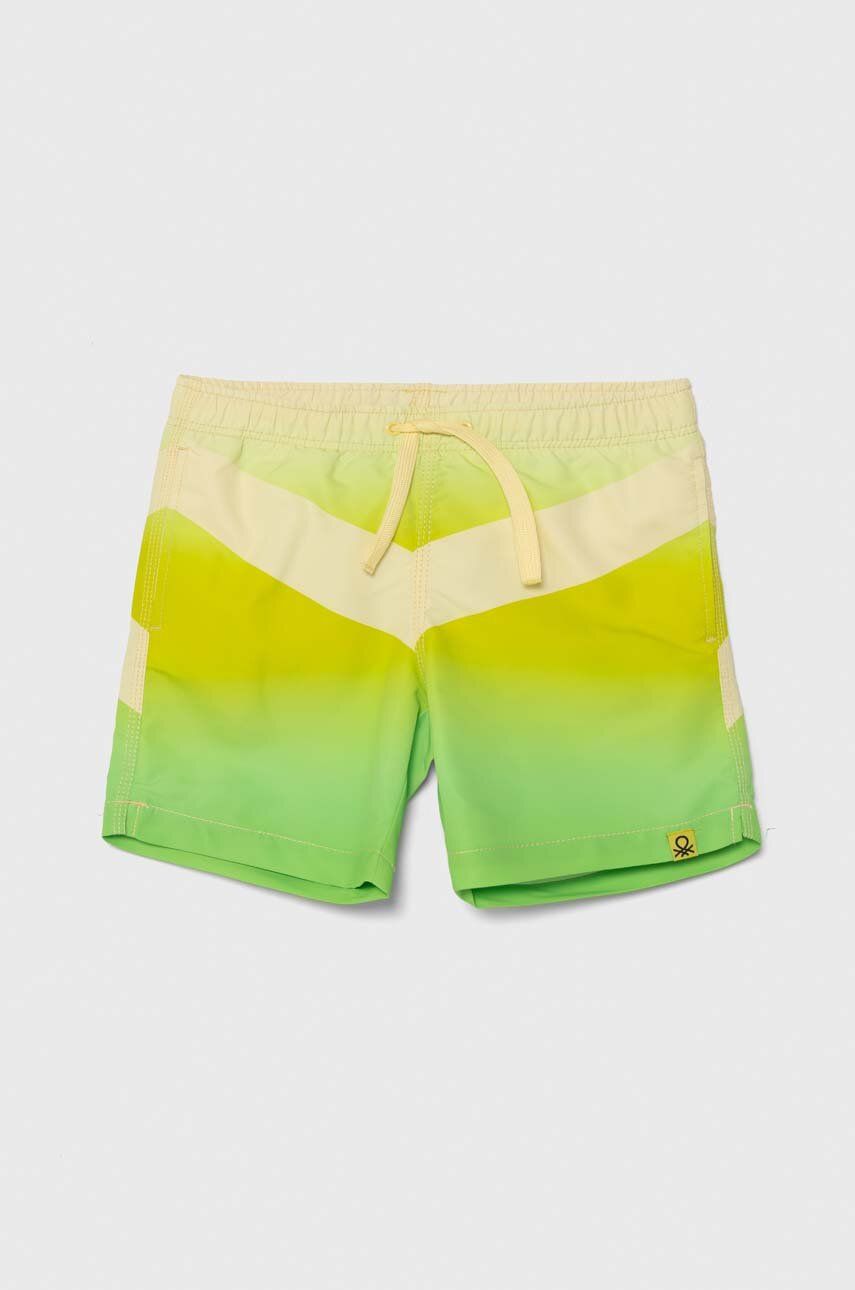 United Colors of Benetton pantaloni scurti de baie copii culoarea verde