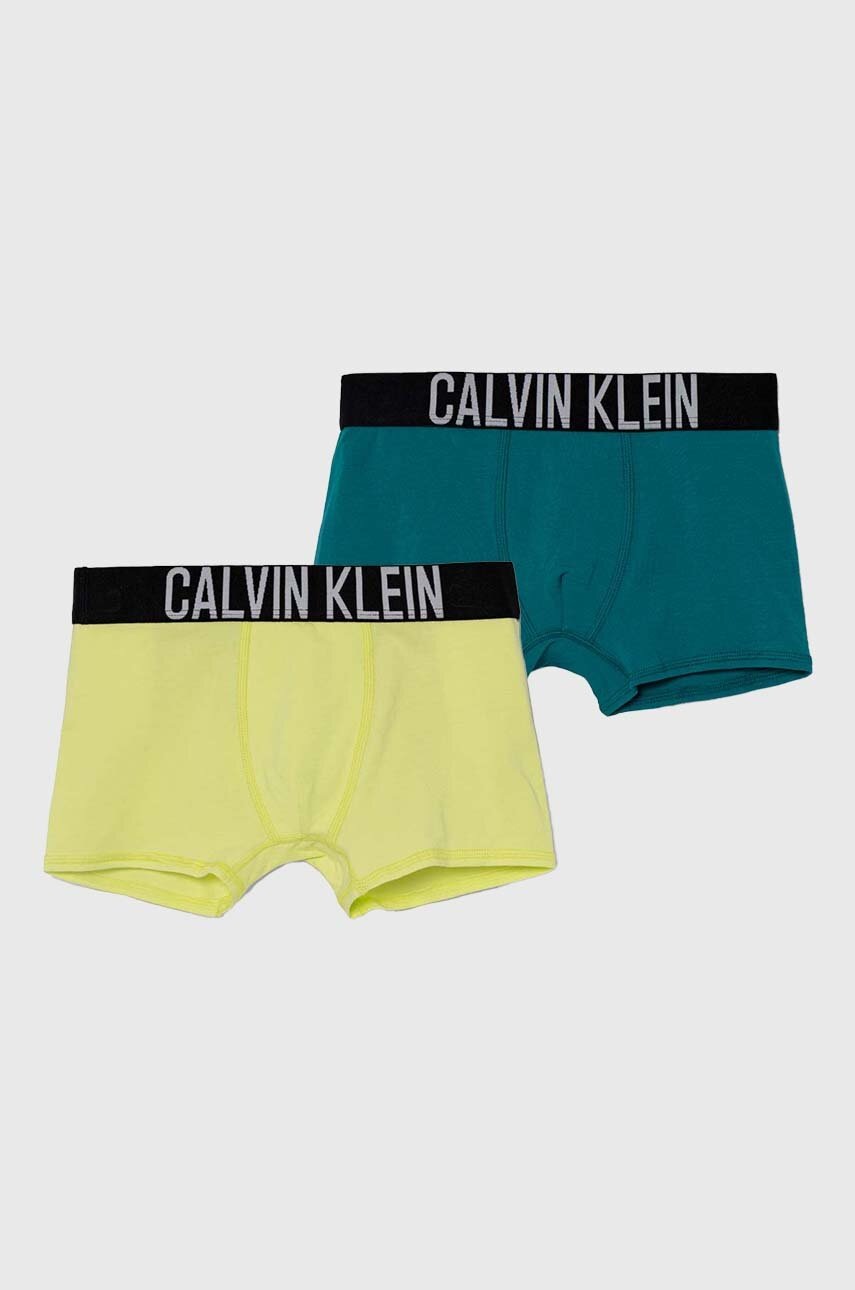 

Детски боксерки Calvin Klein Underwear (2 броя) в зелено, Зелен