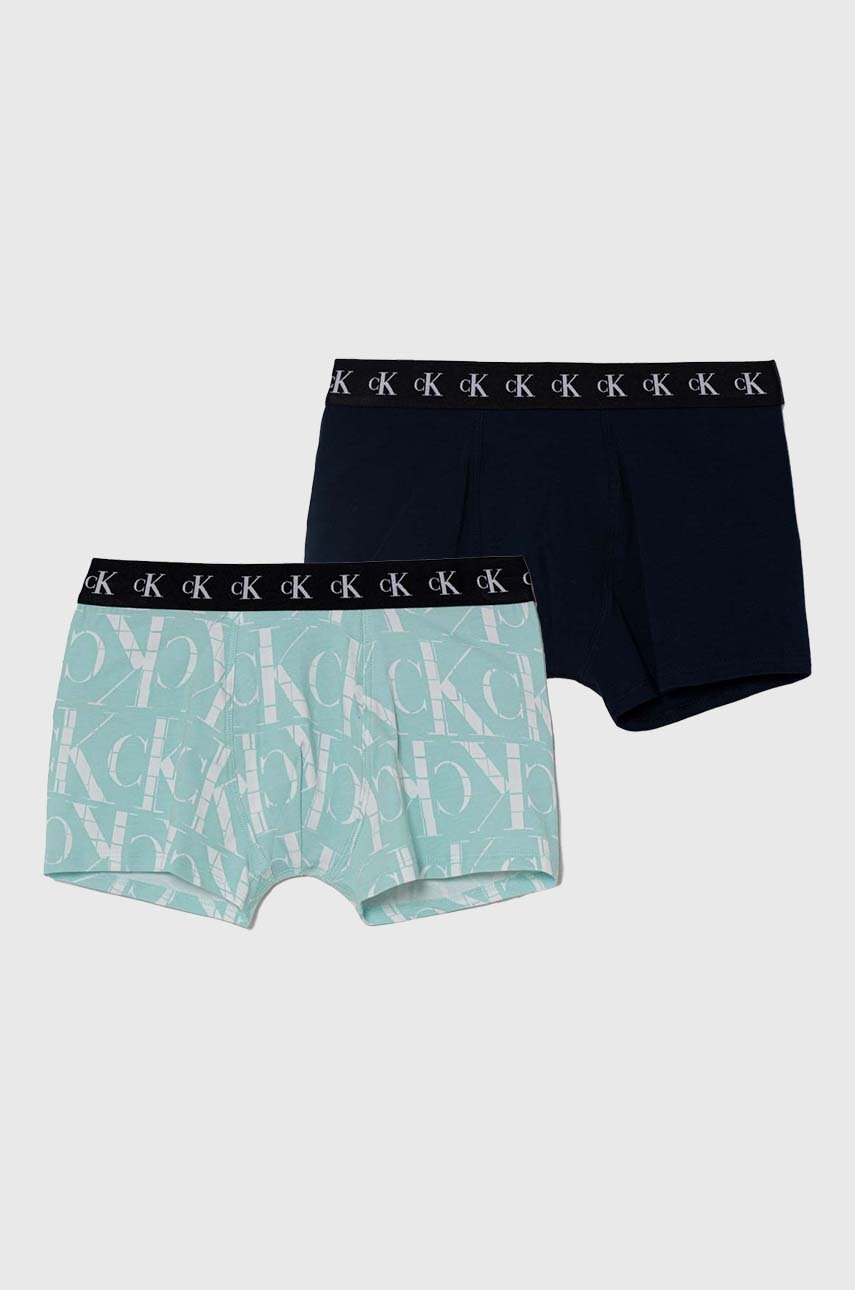 

Детски боксерки Calvin Klein Underwear (2 броя) в тъмносиньо, Тъмносин