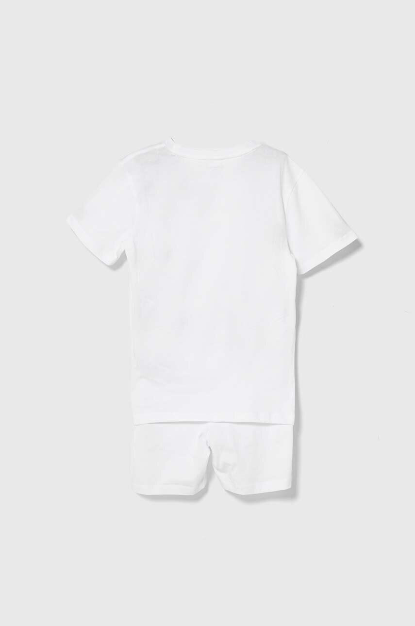 Детская хлопковая пижама Calvin Klein Underwear цвет белый с принтом в Кропивницком Детская хлопковая пижама Calvin Klein Underwear цвет белый с принтом в Кропивницком